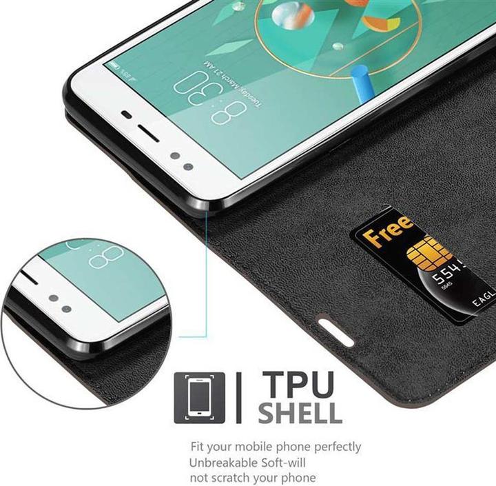 Actual product image Cadorabo Book Invisible Magnet Cover (ZTE Nubia M2 Lite)