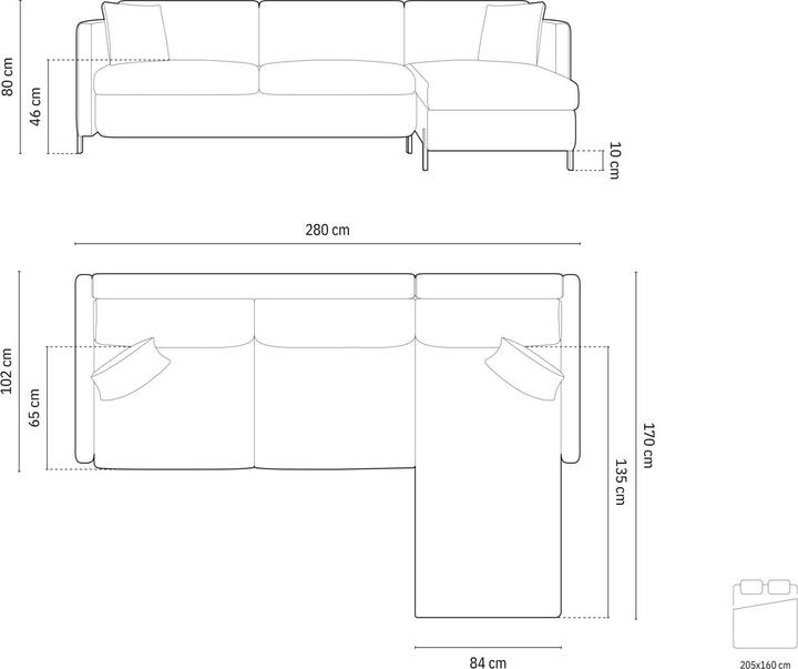Actual product image Micadoni Gloria (Corner sofa)