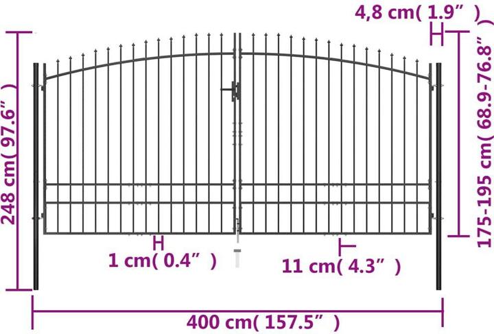 Produktbild vidaXL Gartentor