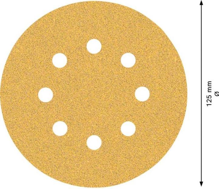 Productafbeelding Bosch Professional Zubehör Expert C470 Schuurpapier met 8 gaten voor excentrische schuurmachine, 125 mm, G 60, 5 stuks. (60)