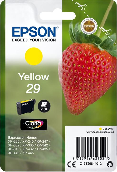 Produktbild Epson Sglpck Yellow 29 Home Ink (Y)