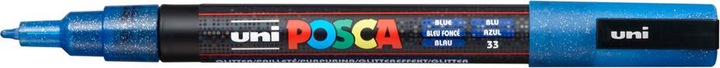 Actual product image Posca Marker PC-3M round tip (Glitter Blue, 1.30 mm, 1 x)