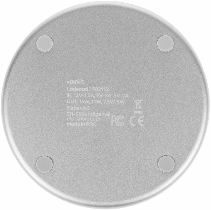 Produktbild Onit Wireless Charger 15 W Weiss, Induktion Ladestandard: Qi (15 W)