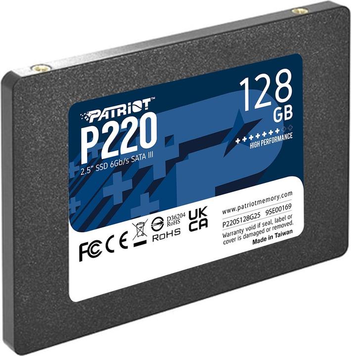 Image du produit Patriot SSD 128GB 2,5" P220 SATA3 550/480 (128 Go, 2.5")