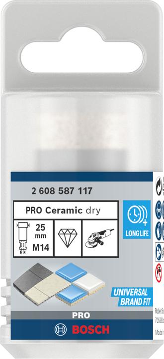 Produktbild Bosch Professional Zubehör PRO Core Cutter dry, 25 x 35 x 22,23 mm (25 mm)