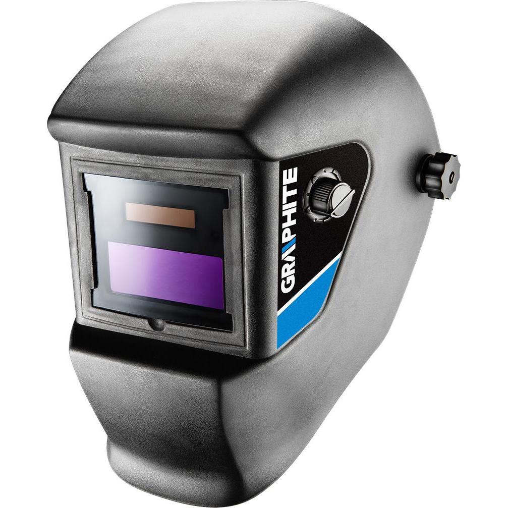 Graphite, Accessori per stazioni di saldatura, Casco per saldatura in grafite con oscuramento automatico DIN 9-13 (56H822)