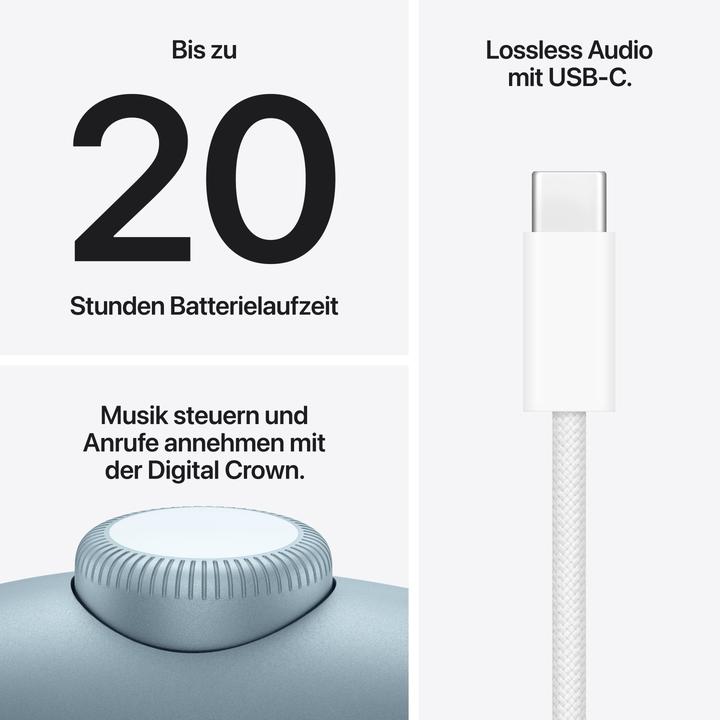 Produktbild Apple AirPods Max 2 (Aktive Geräuschunterdrückung, 20 h, Kabellos)