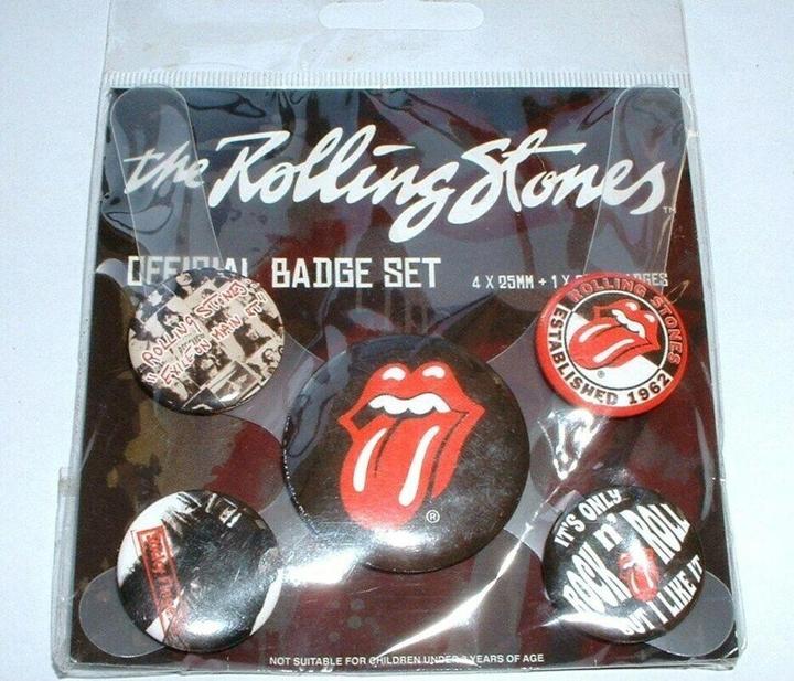 Immagine prodotto The Rolling Stones Set di badge classici (confezione da 5)