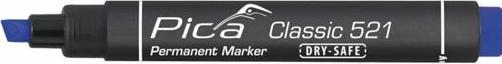 Actual product image Pica Permanent marker 2-6mm, wedge tip, / SB (Blue, 6 mm)
