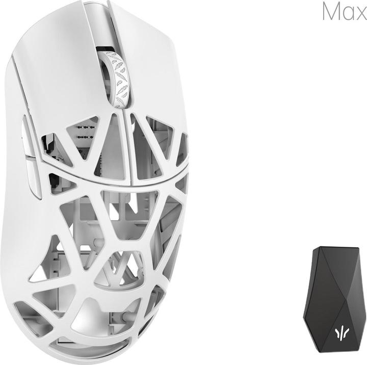 Image du produit WLMouse Beast X Max Solid Sides - White (Omron Optical) Wireless 8K Magnesium Mouse (Sans fil)