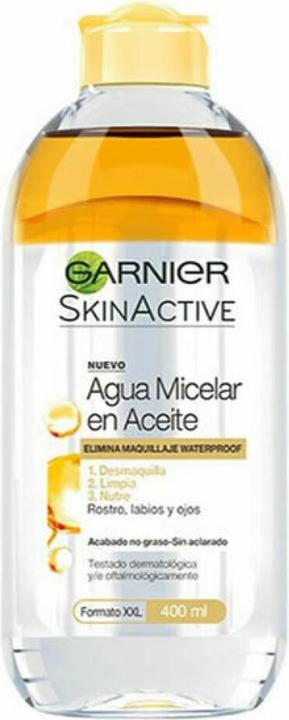 Produktbild Garnier Skin Active Micellar Water Oil (400 ml) (Reinigungstücher Gesicht, 450 g)