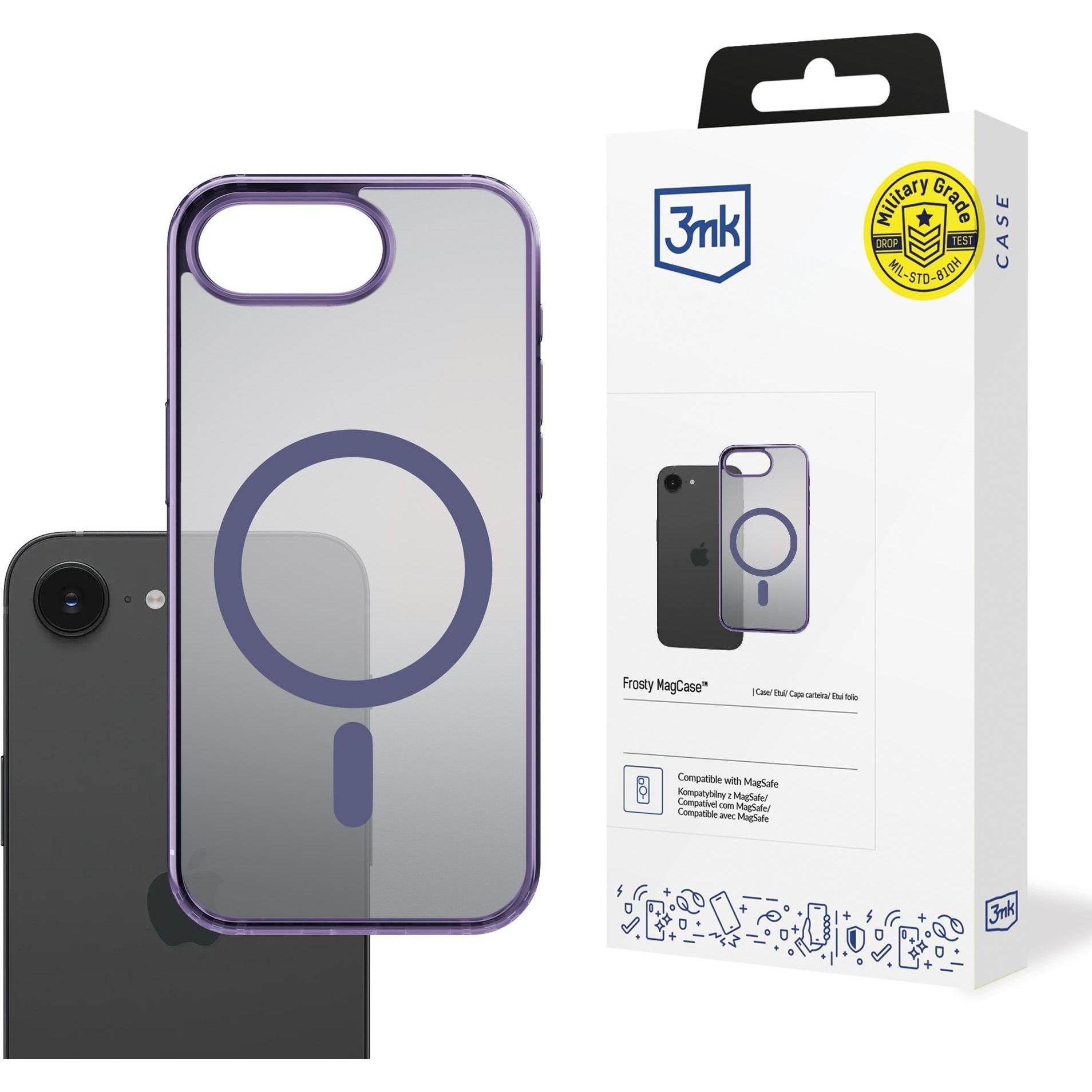 3MK Apple iPhone 16E - Frosty MagCase Purple (Apple iPhone 16e), Cover smartphone, Viola