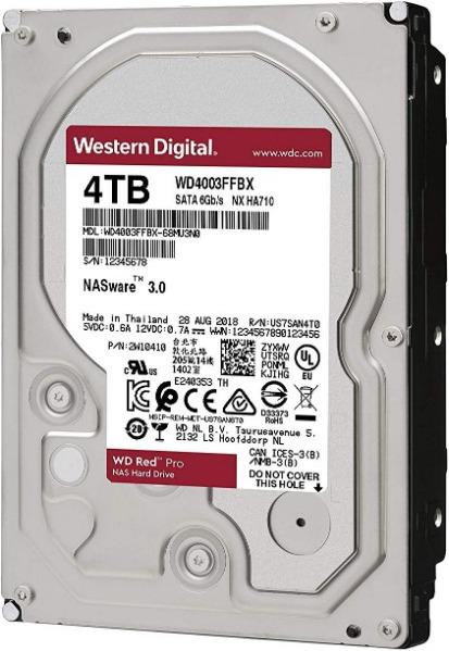 Produktbild WD WD4003FFBX - HDD Desk Red Pro 4TB 3.5 SATA 256MB (4 TB)