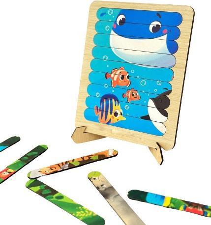 Image du produit Activity Board Cadeaux pour enfants, 10 puzzles animaux, puzzle en bois pour enfants, cadeaux pour enfants