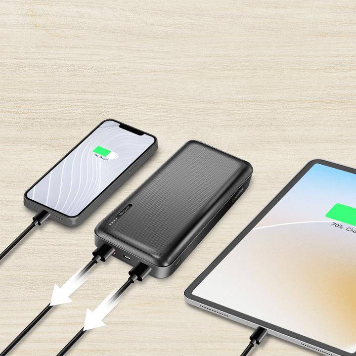 Produktbild LogiLink Powerbank 20.000 mAh, schwarz (20000 mAh, 20 W)