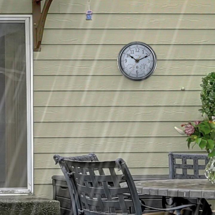 Produktbild Nextime Wanduhr Tulip Ø 40.5 cm, Silber (40.50 cm)