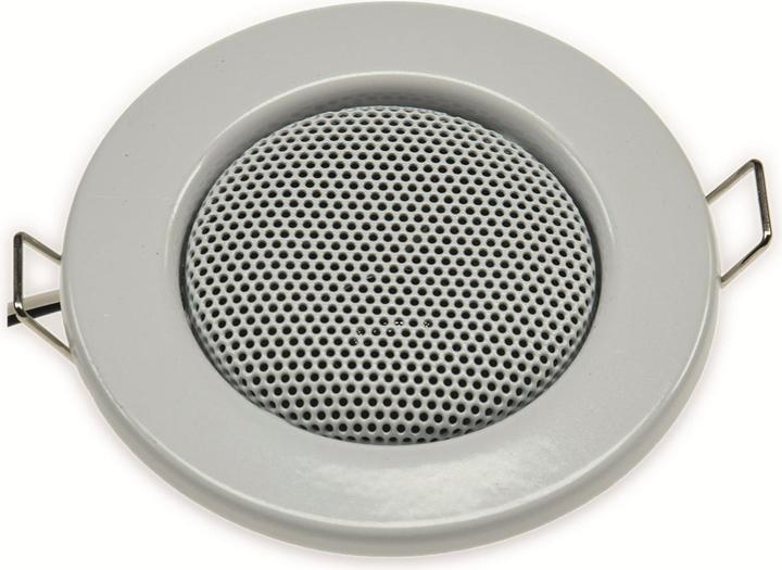 Produktbild König Design Decken Einbaulautsprecher "Mini" Halogen Look, 8cm Ø, 6cm Einbau, weiss (1 Stk.)