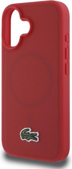 Image du produit Lacoste LCHMP16MPVCR iPhone 16 Plus 6.7" czerwony/red hardcase Iconic Petit Pique Woven Logo (Apple iPhone 16 Plus)