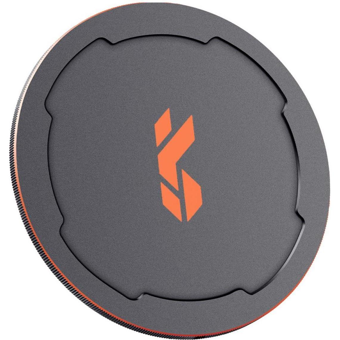 K&F Concept 82mm Metal Cap, Black, Aluminium Alloy, Doulbe Function (82 mm), Copriobiettivo, Nero