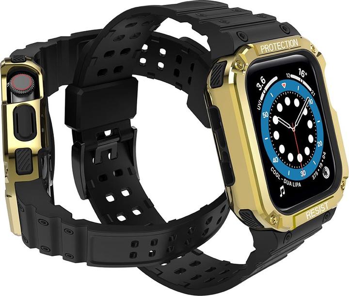 Immagine prodotto Hurtel Protezione del cinturino Fascia con custodia per Apple Watch 7 / SE (41/40 / 38 mm) Custodia (Materiale sintetico, TPU)