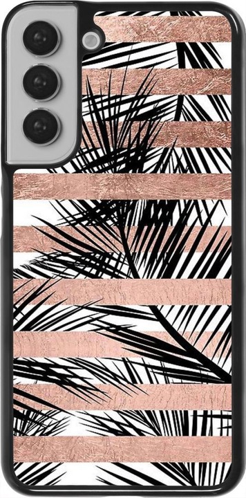 Produktbild PhoneLook Hülle Palm trees gold stripes (Samsung Galaxy S22+)