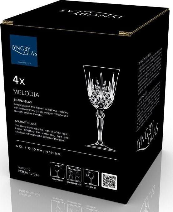 Image du produit Lyngby 5 cl - Verre - Transparent (0.50 dl, 4 x, Verre à fusil)
