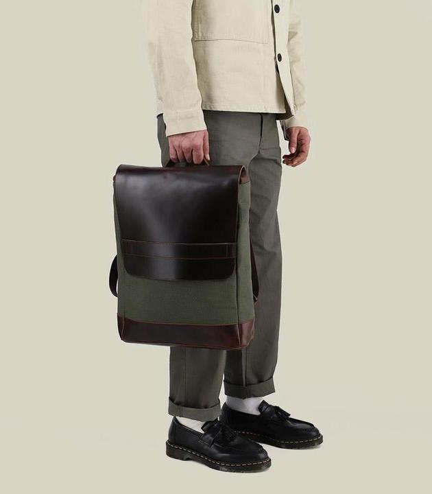 Actual product image Buckle & Seam Canvas backpack Morris Canvas Gün / lining (16 l)