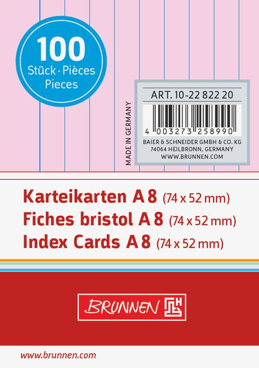 Produktbild KARTEIKAR. LIN /Pà100 (A8, 180 g/m², 100 x)