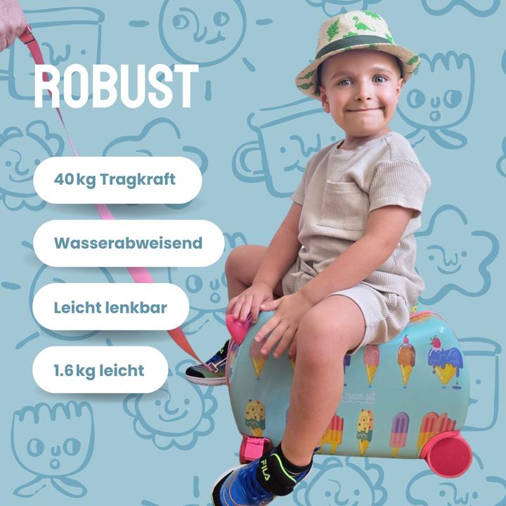 Immagine prodotto Hermex Kinderkoffer Hartschalenkoffer Reisegepäck Kindertrolley Koffer (18 l)