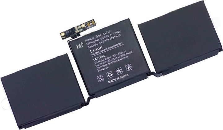 Produktbild Origin Storage BTI A1713, Akku, Apple, MacBook Pro 13" (6 Zellen, 4820 mAh)