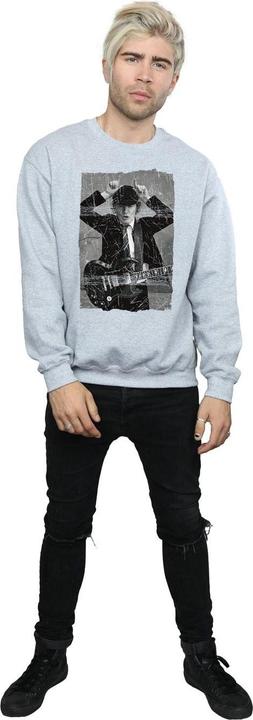 Produktbild AC/DC Angus Young Distressed Foto Baumwolle Sweatshirt (L)