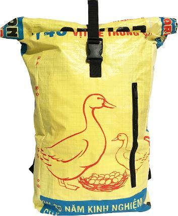 Image du produit Bekos Upcycling - sac à dos de messagerie fabriqué à partir de sacs de doublure recyclés Canard (40 l)