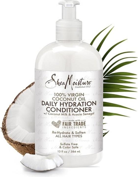 Image du produit Shea Moisture Après-shampooing hydratant quotidien à l'huile de noix de coco 100% vierge (384 ml)
