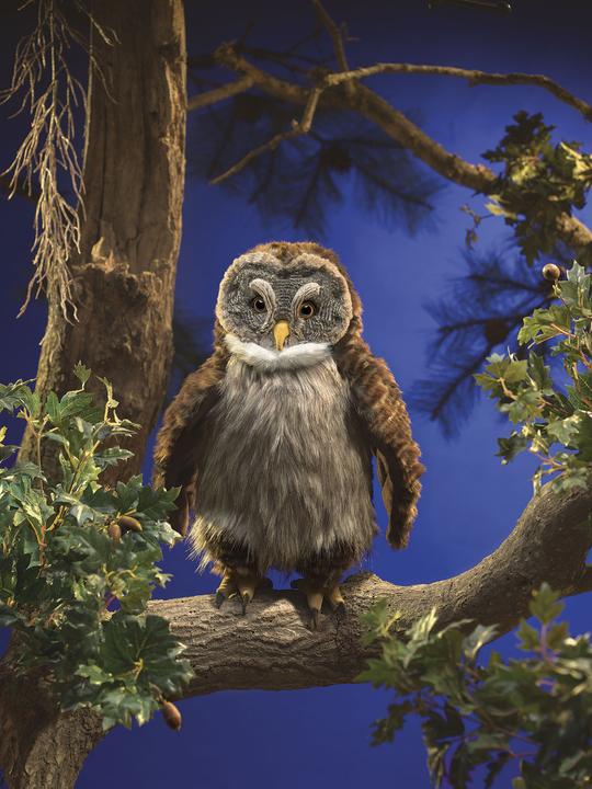 Produktbild Folkmanis Eule mit Huhu Effekt