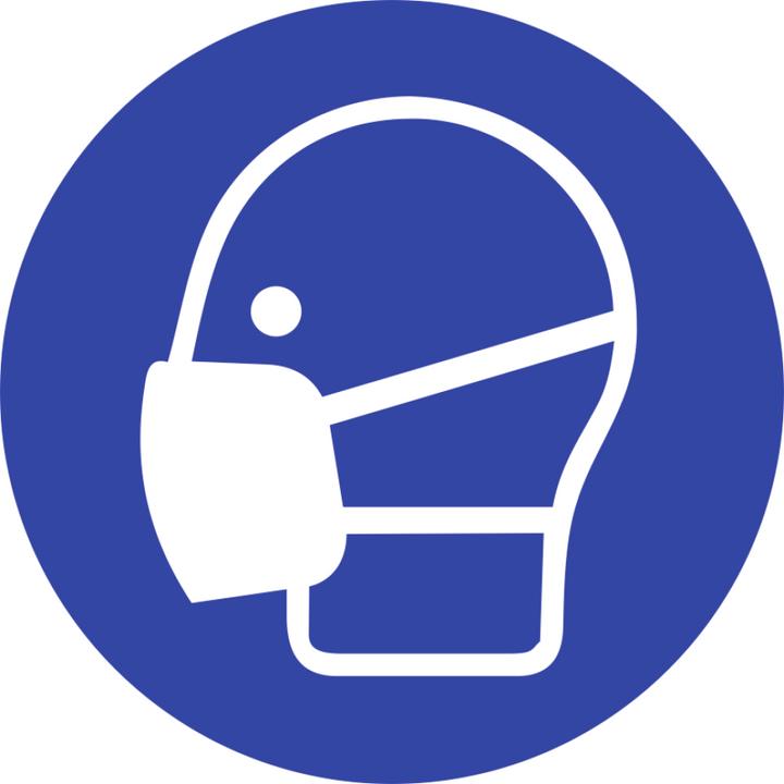Actual product image Moravia Mandatory sign Use mask Foil, Ø 50 mm
