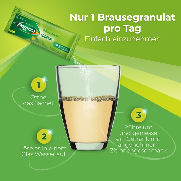 Immagine prodotto Berocca PRO Pro Nerva Brausegran (1 Pezzo/i, Granuli, 248 g)
