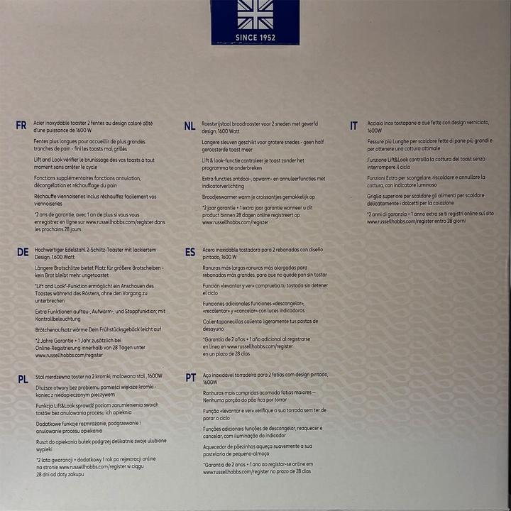 Produktbild Russell Hobbs Hobbs Colours Plus Broodrooster Crme 26551-56