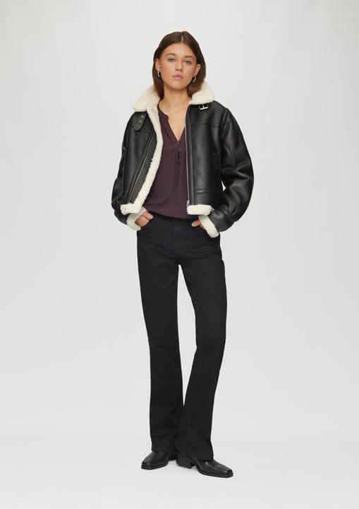 Immagine prodotto s.Oliver Bluse Fliessende Viskose-Bluse mit Raffung (34)