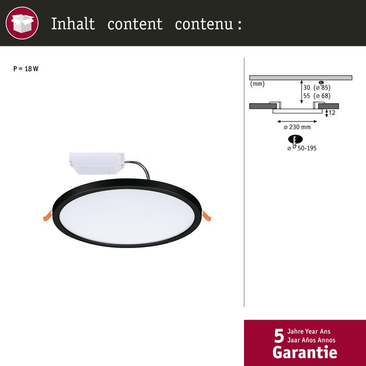 Produktbild Paulmann Einbaupanel Areo VariFit (2000 lm)