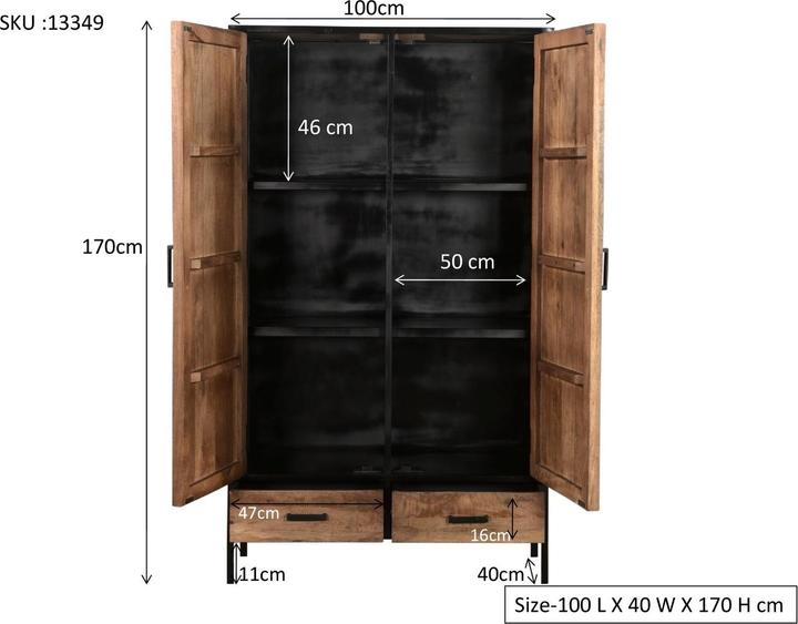 Image du produit Livingfurn Sturdy (100 x 40 x 170 cm)