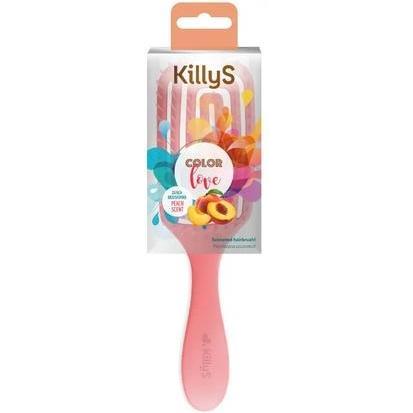Killys Arancia/Rosa Spazzola + Pettine, Spazzola Colour Love Peach