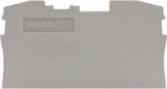 Productafbeelding Wago Eindplaat voor klemmen 2 x 6 mm2 grijs (Klemmenstrook)