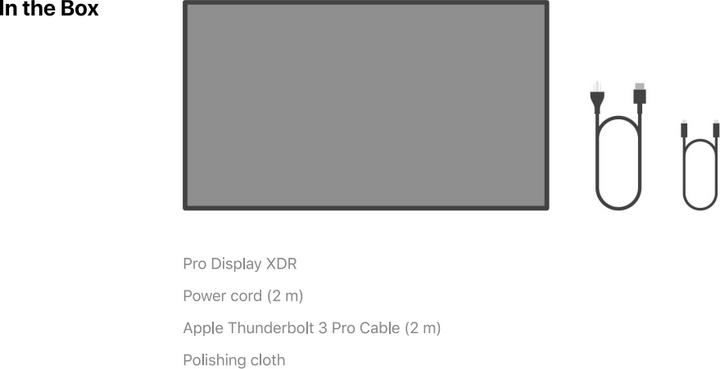 Immagine prodotto Apple Pro Display XDR (6016 x 3384 pixel, 32")