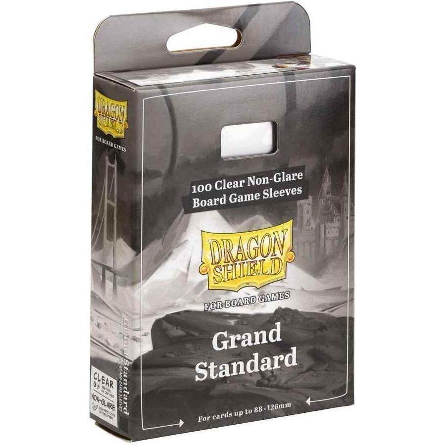 Arcane Tinman Dragon Shield: Board Game Sleeves Clear/NonGlare – Grand Standard (100)