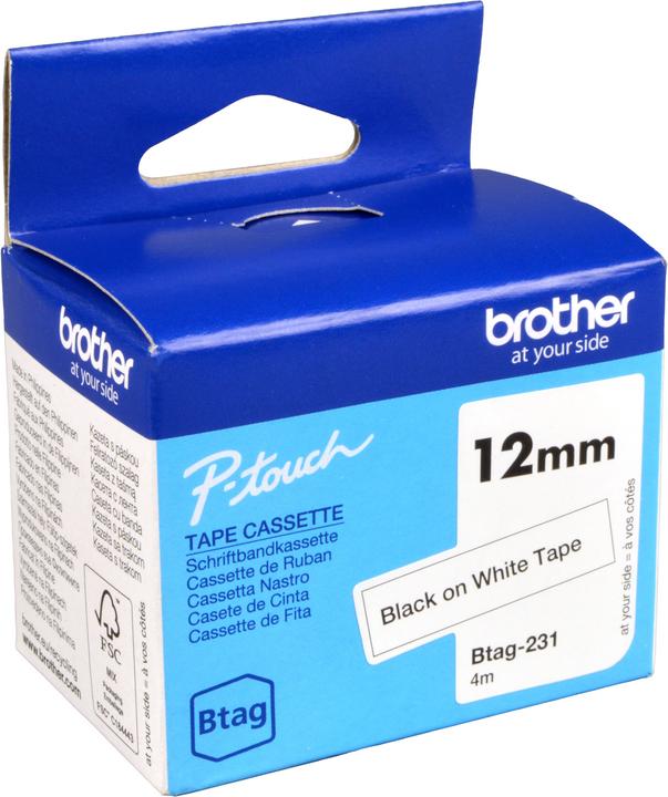 Actual product image Brother BTAG231 (1.20 cm, White)