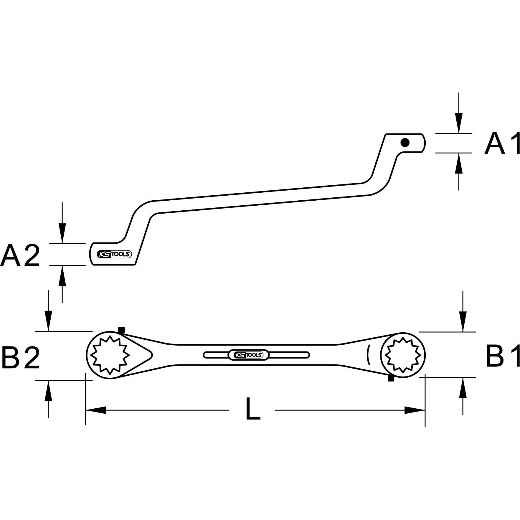 Thumbnail - KS Tools, Schraubenschlüssel, Ratschenringschlüssel umschaltbar