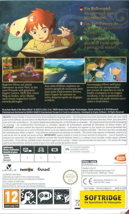 Produktbild Bandai Namco Ni No Kuni: Der Fluch der weissen Königin (Switch, Multilingual)