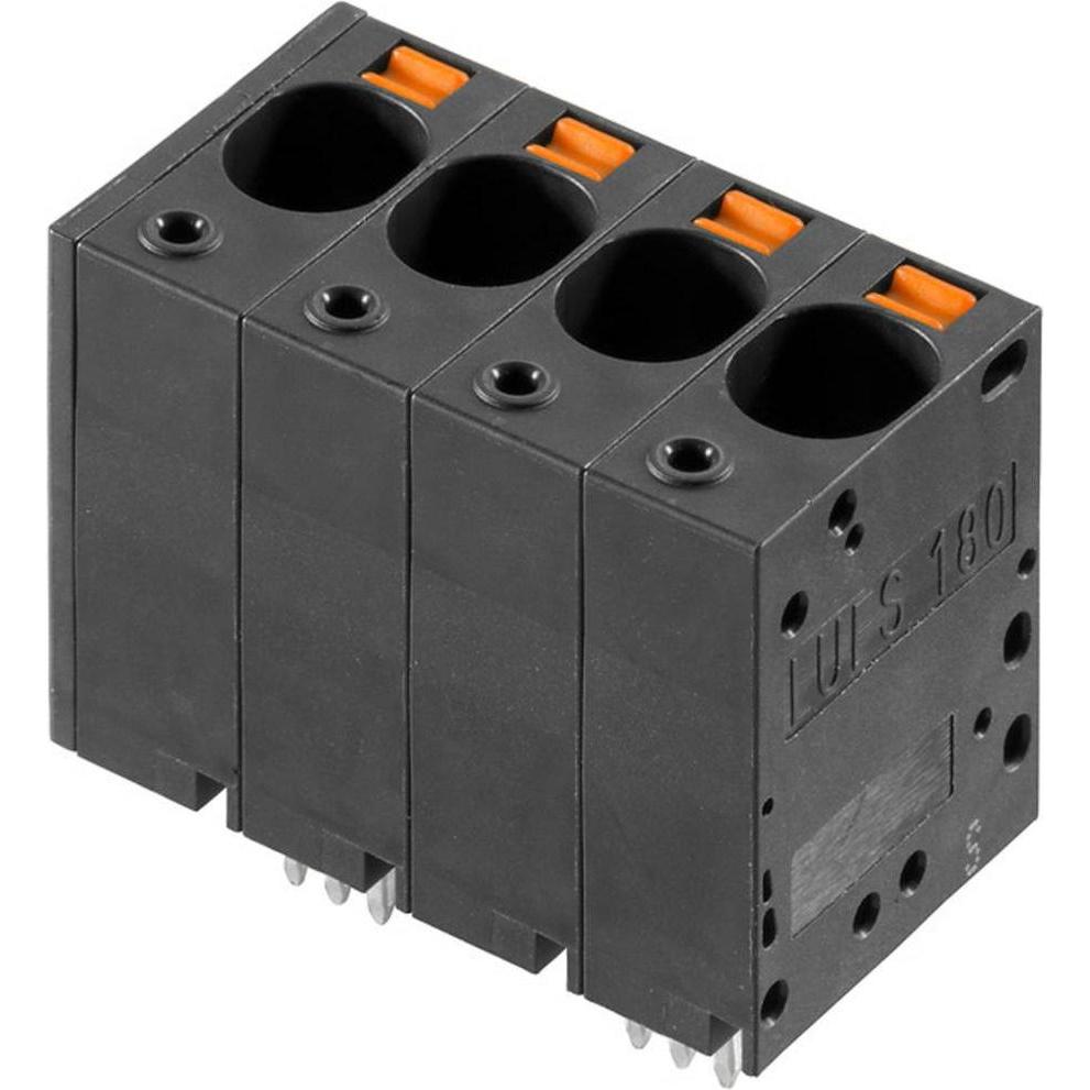 Weidmüller WEIDMUELLER LUFS 10.00/04/180V 5.0SN BK BX Morsettiera a molla 30 pz., Cavo + Spina elettrica, Nero
