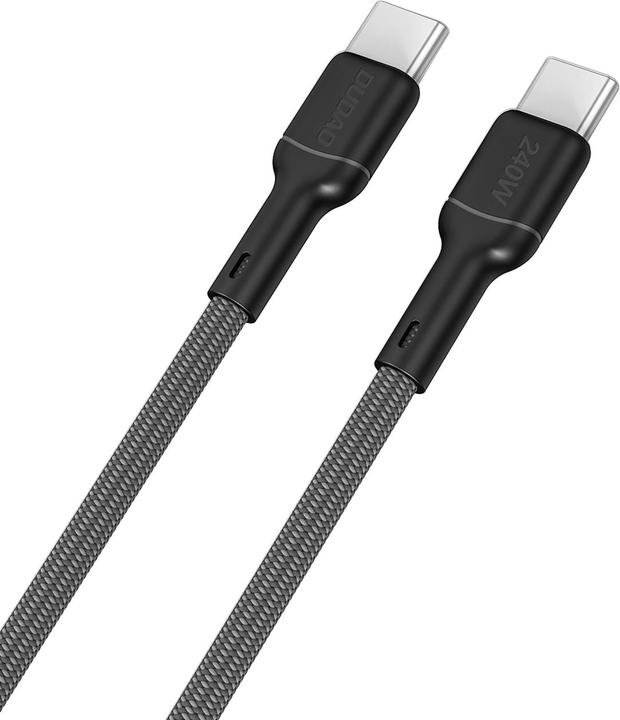 Dudao L9C Max 240W PD USB-C - USB-C 2m Kabel - Schwarz (2 m, 240 W)