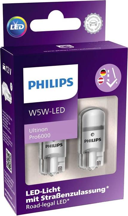 Produktbild Philips Ultinon Pro6000 (W5W)